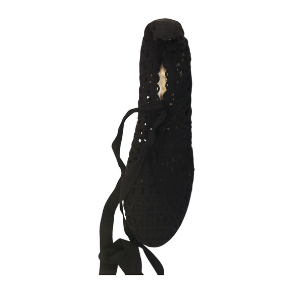 Emporio Armani Shoes Black Lace Up the Leg Stiletto High Heels Italy sz 39 Sexy - Picture 11 of 16